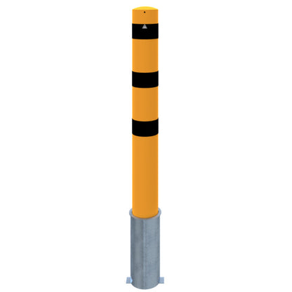 Absperrpoller Stahlrohr Ø 193 x 3,6 mm gelb / schwarz