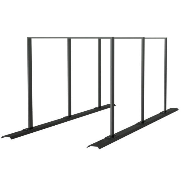 Fahrradanlehnbügel Reihenanlage Stahlrohr 50 x 12 mm