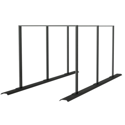 Fahrradanlehnbügel Reihenanlage Stahlrohr 50 x 12 mm