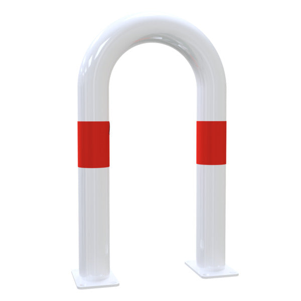 Universalbügel aus Stahlrohr Ø 76 x 2,6 mm für Dübelbefestigung