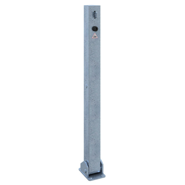 Absperrpfosten 70 x 70 mm umlegbar für Vorhangschloss