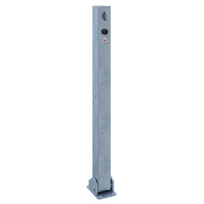 Absperrpfosten 70 x 70 mm umlegbar für Vorhangschloss