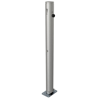 Edelstahlpfosten Ø 76 mm mit Ziernut