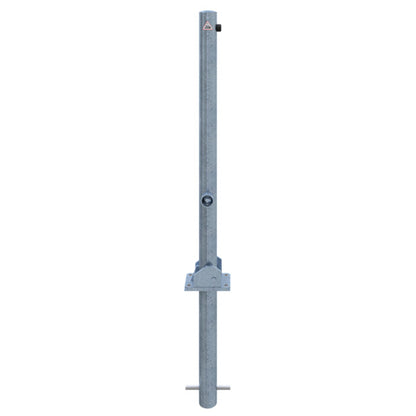 Absperrpfosten Stahlrohr Ø 60 x 2,5 mm umlegbar mit Dreikantverschluss