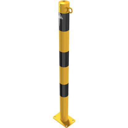 Absperrpfosten Stahlrohr Ø 60 x 2,5 mm gelb / schwarz