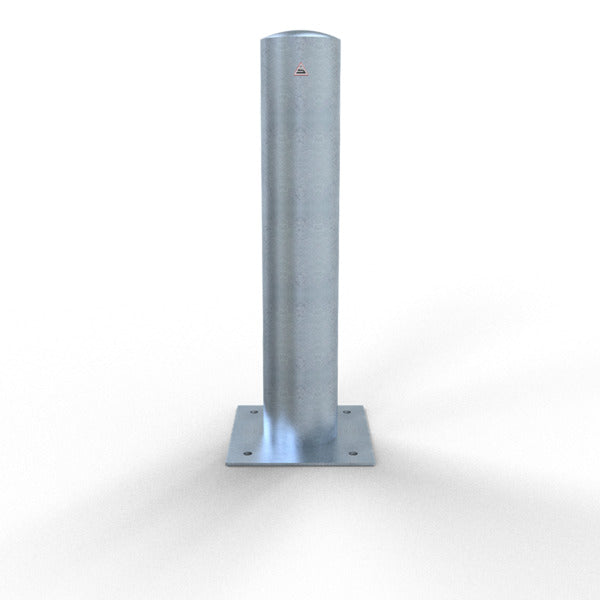 Absperrpoller Stahlrohr Ø 193 x 3,6 mm ortsfest für Dübelbefestigung