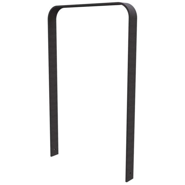Anlehnbügel aus Flachstahl 80 x 12 mm in gebogener Ausführung