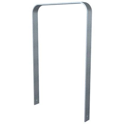 Anlehnbügel aus Flachstahl 80 x 12 mm in gebogener Ausführung