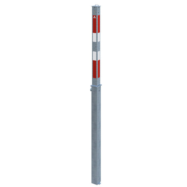 Absperrpfosten 70 x 70 mm vollversenkbar