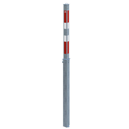 Absperrpfosten 70 x 70 mm vollversenkbar