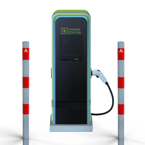 Absperrpfosten als E-Ladesäulenschutz