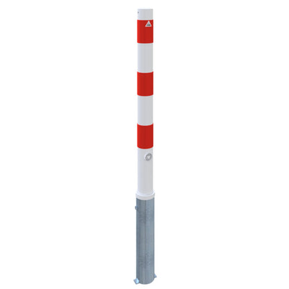 Absperrpfosten Stahlrohr Ø 76 x 2,6 mm herausnehmbar mit Dreikantverschluss