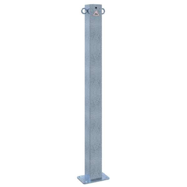 Absperrpfosten 70 x 70 mm ortsfest für Dübelbefestigung