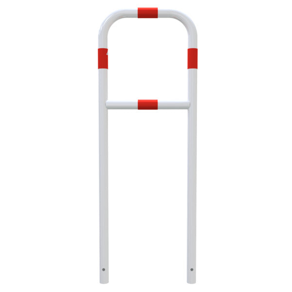 Rohrbügel aus Stahlrohr Ø 48 x 2,5 mm mit Querholm zum Einbetonieren