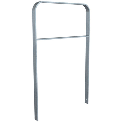 Anlehnbügel aus Flachstahl 50 x 12 mm in gebogener Ausführung