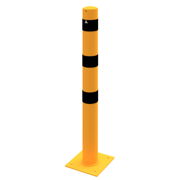 Absperrpoller Stahlrohr Ø 152 x 3,2 mm ortsfest zur Dübelbefestigung