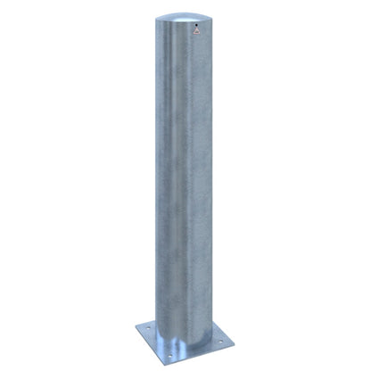 Absperrpoller Stahlrohr Ø 273 x 5 mm ortsfest für Dübelbefestigung