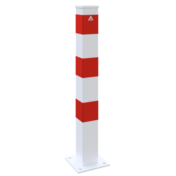 Absperrpfosten Stahlrohr 100 x 100 x 3 mm ortsfest für Dübelbefestigung