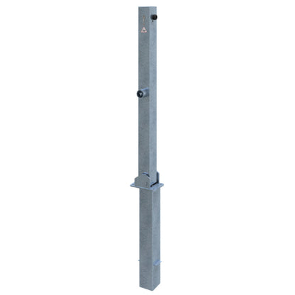 Absperrpfosten 70 x 70 mm umlegbar und herausnehmbar