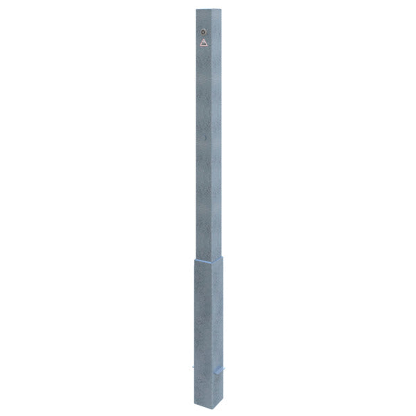 Absperrpfosten 70 x 70 mm herausnehmbar mit Dreikantverschluss