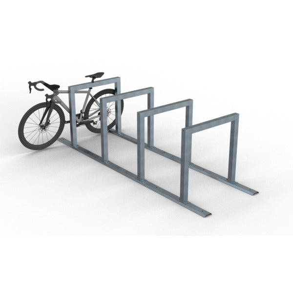 Fahrradanlehnbügel Reihenanlage Stahlrohr 60 x 60 mm