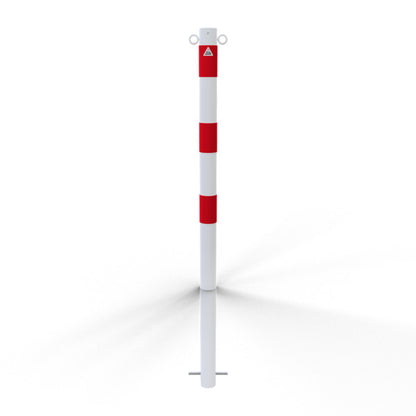 Absperrpfosten Stahlrohr Ø 60 x 2,5 mm ortsfest zum Einbetonieren