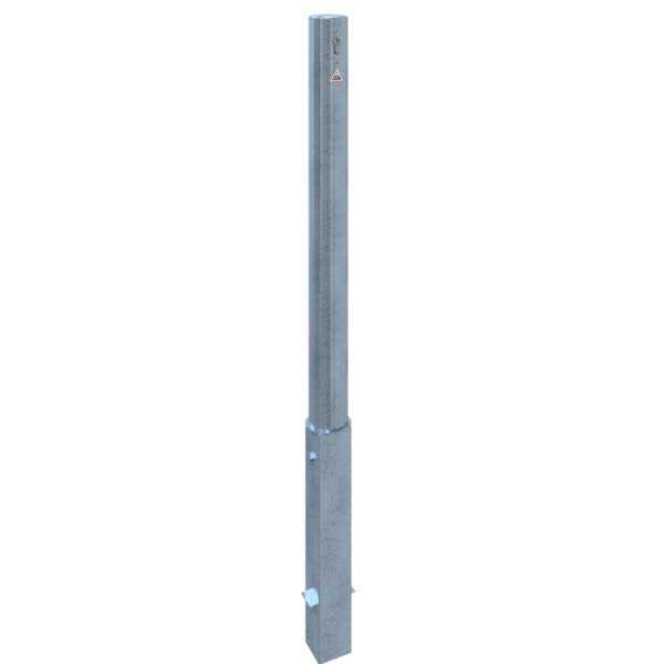 Absperrpfosten Stahlrohr Ø 89 x 2,9 mm herausnehmbar mit Profilzylinder