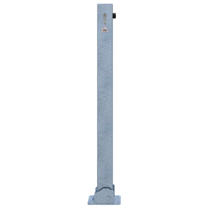 Absperrpfosten 70 x 70 mm umlegbar mit Profilzylinderschloss