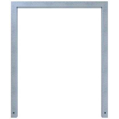 Anlehnbügel aus Stahlrohr Rechteckrohr 60 x 60 mm