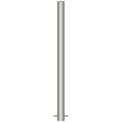 Edelstahlpfosten Ø 76 mm mit Ziernut
