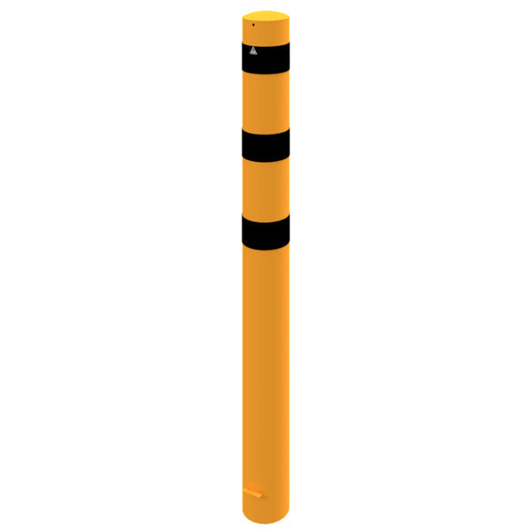 Absperrpoller Stahlrohr Ø 193 x 3,6 mm gelb / schwarz
