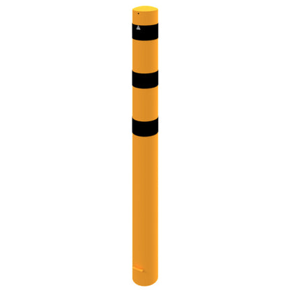 Absperrpoller Stahlrohr Ø 193 x 3,6 mm gelb / schwarz