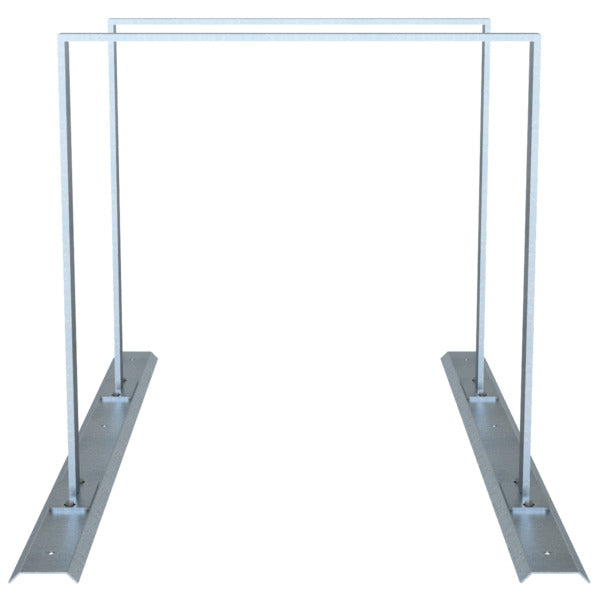 Fahrradanlehnbügel Reihenanlage Stahlrohr 50 x 12 mm