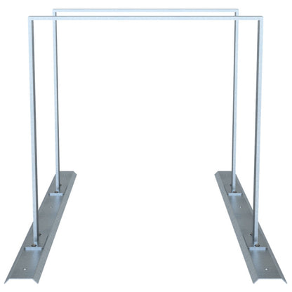 Fahrradanlehnbügel Reihenanlage Stahlrohr 50 x 12 mm