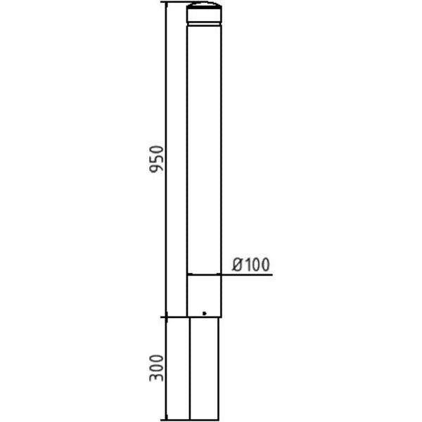 Aluminiumpoller Serie 40101B Ø 100 mm