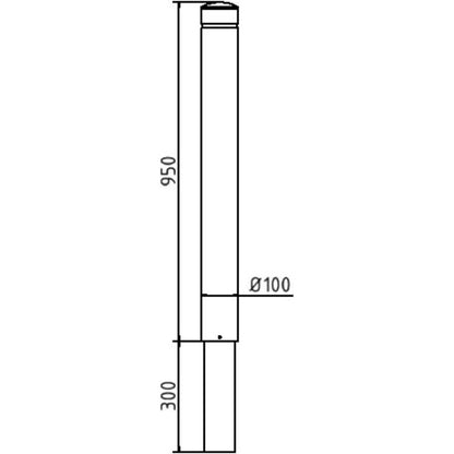 Aluminiumpoller Serie 40101B Ø 100 mm