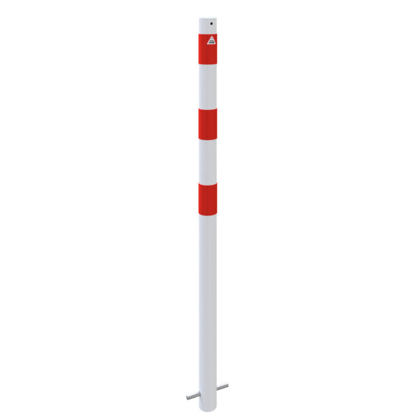 Absperrpfosten Stahlrohr Ø 60 x 2,5 mm ortsfest zum Einbetonieren