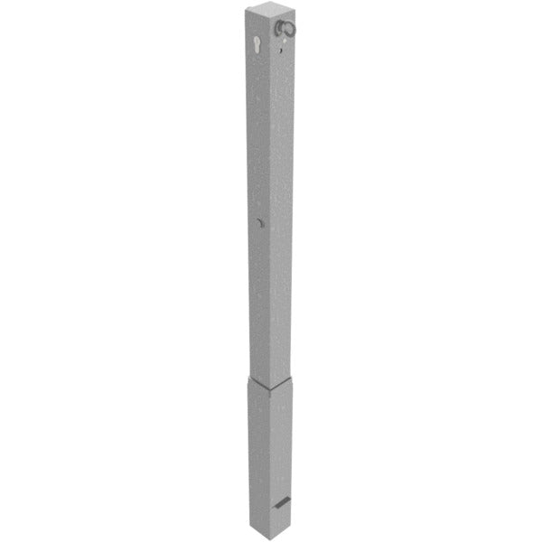 Absperrpfosten 70 x 70 mm herausnehmbar mit Profilzylinderschloss