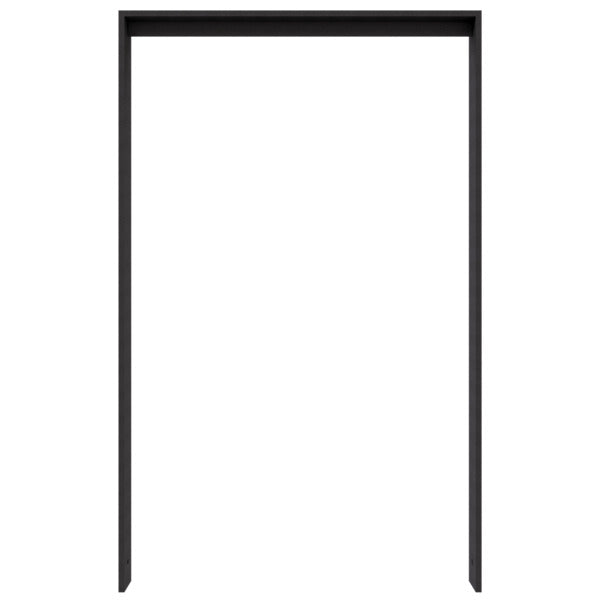 Anlehnbügel aus Flachstahl 80 x 12 mm mit Unterzug