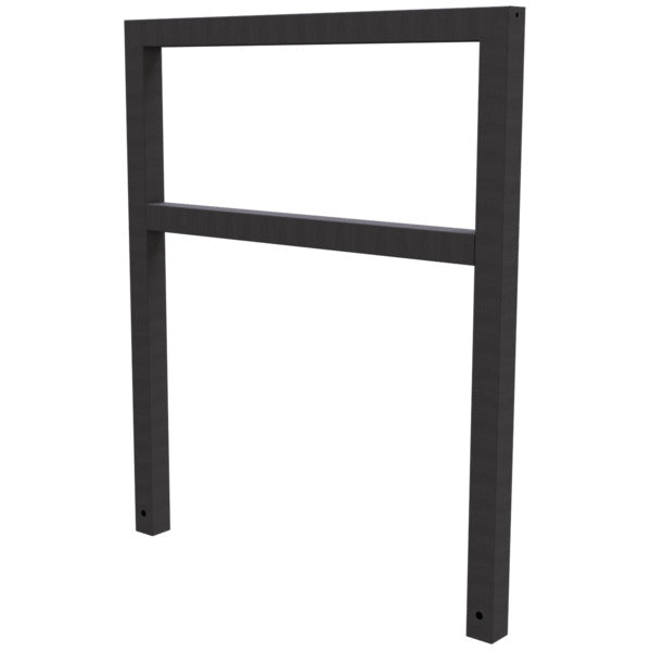 Anlehnbügel aus Stahlrohr Rechteckrohr 60 x 60 mm