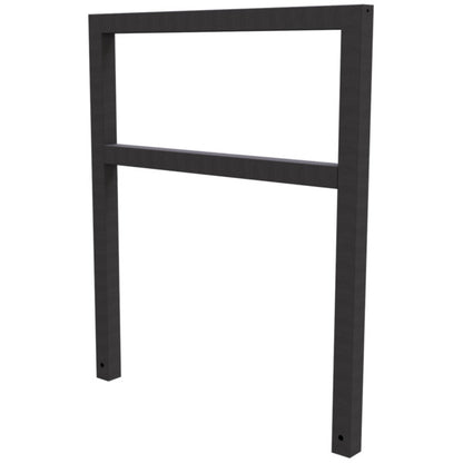 Anlehnbügel aus Stahlrohr Rechteckrohr 60 x 60 mm