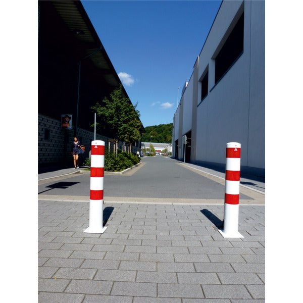 Absperrpoller Stahlrohr Ø 152 x 3,2 mm ortsfest zum Einbetonieren