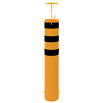 Absperrpoller Stahlrohr Ø 273 x 5 mm gelb / schwarz