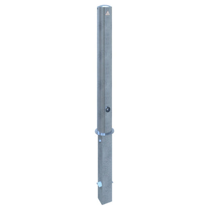 Absperrpfosten Stahlrohr Ø 108 x 2,9 mm herausnehmbar mit Dreikantverschluss