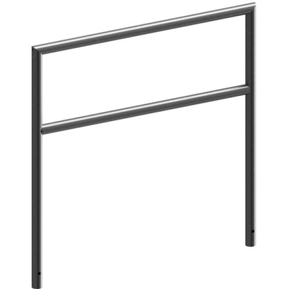 Anlehnbügel aus Stahlrohr Ø 48 x 2,5 mm
