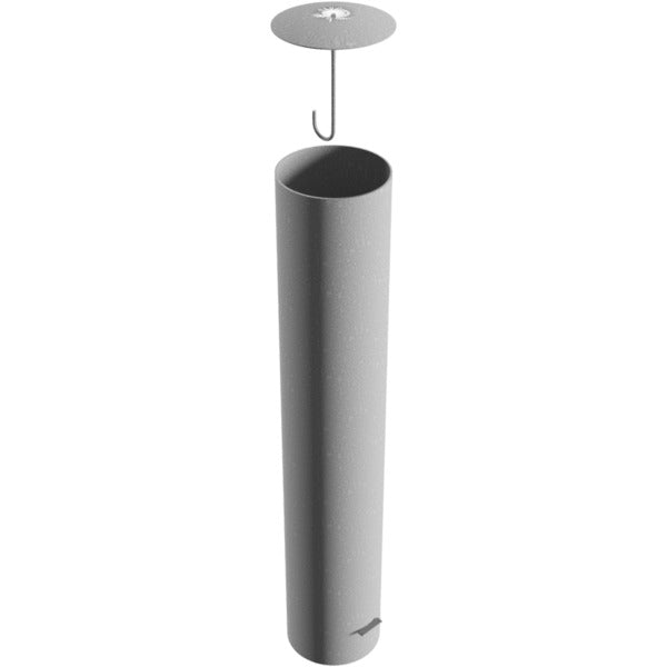 Absperrpoller Stahlrohr Ø 273 x 5 mm ortsfest zum Einbetonieren