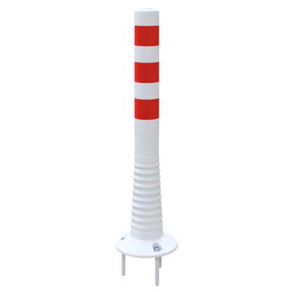 Flexipfosten weiß / rot Ø 80 mm