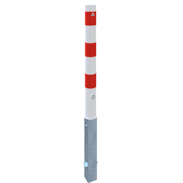 Absperrpfosten Stahlrohr Ø 89 x 2,9 mm herausnehmbar mit Dreikantverschluss