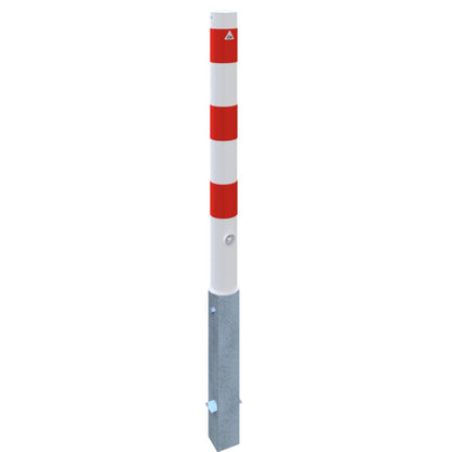 Absperrpfosten Stahlrohr Ø 89 x 2,9 mm herausnehmbar mit Dreikantverschluss