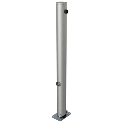 Edelstahlpfosten Ø 76 mm mit Ziernut